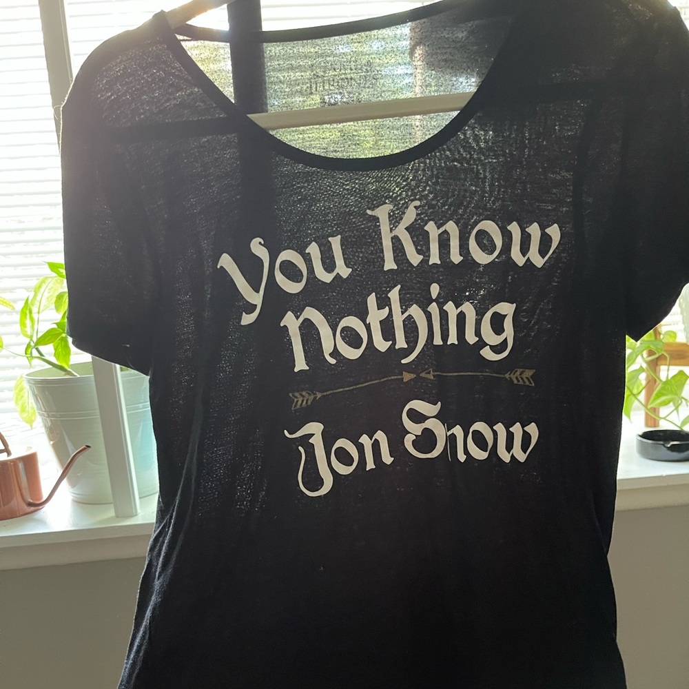 Game of Thrones Jon Snow “You Know Nothing” Original GoT t shirt